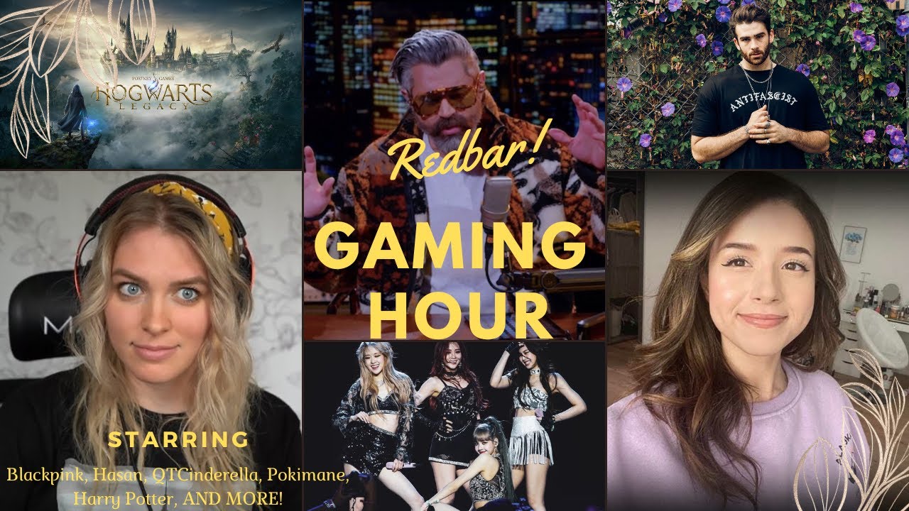 Redbar GAMER ZONE! | Hogwarts Legacy Review! EPIC PS5VR REACTION! Ft. Pokimane and qtcinderella