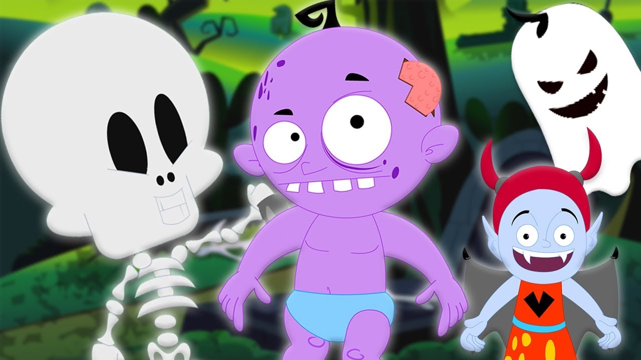 un pequeño zombie | halloween música para niños | One Little Zombie | Booya Español