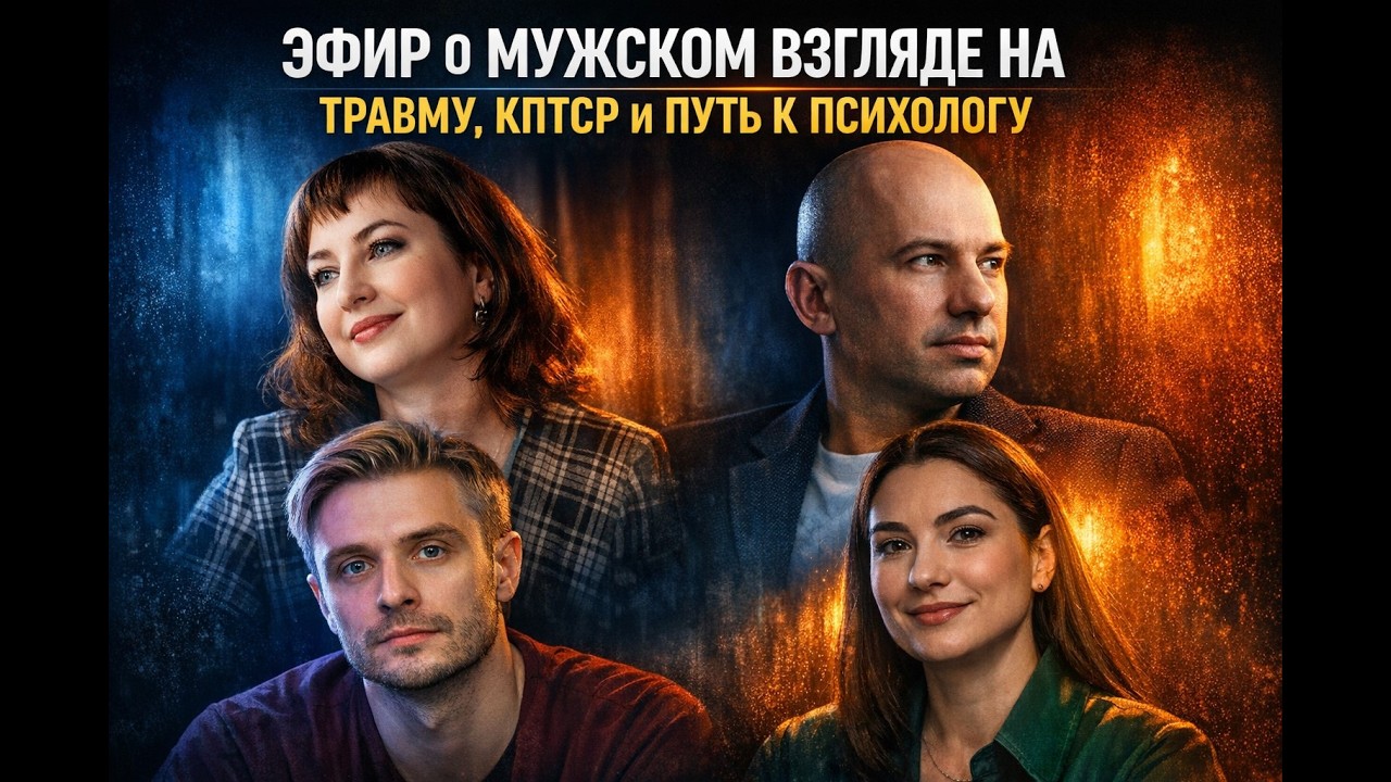 Эфир о мужском взгляде на травму, КПТСР и путь к психологу