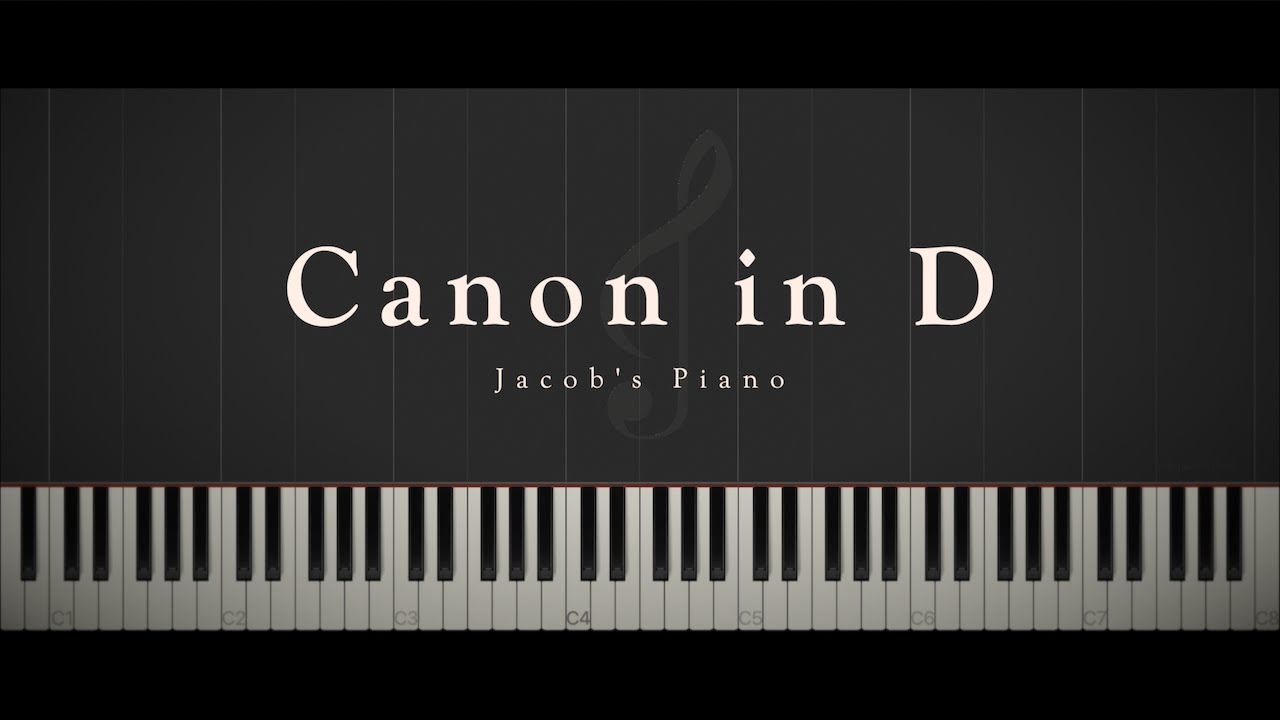 Canon in D (Wedding Version) \\ Synthesia Piano Tutorial