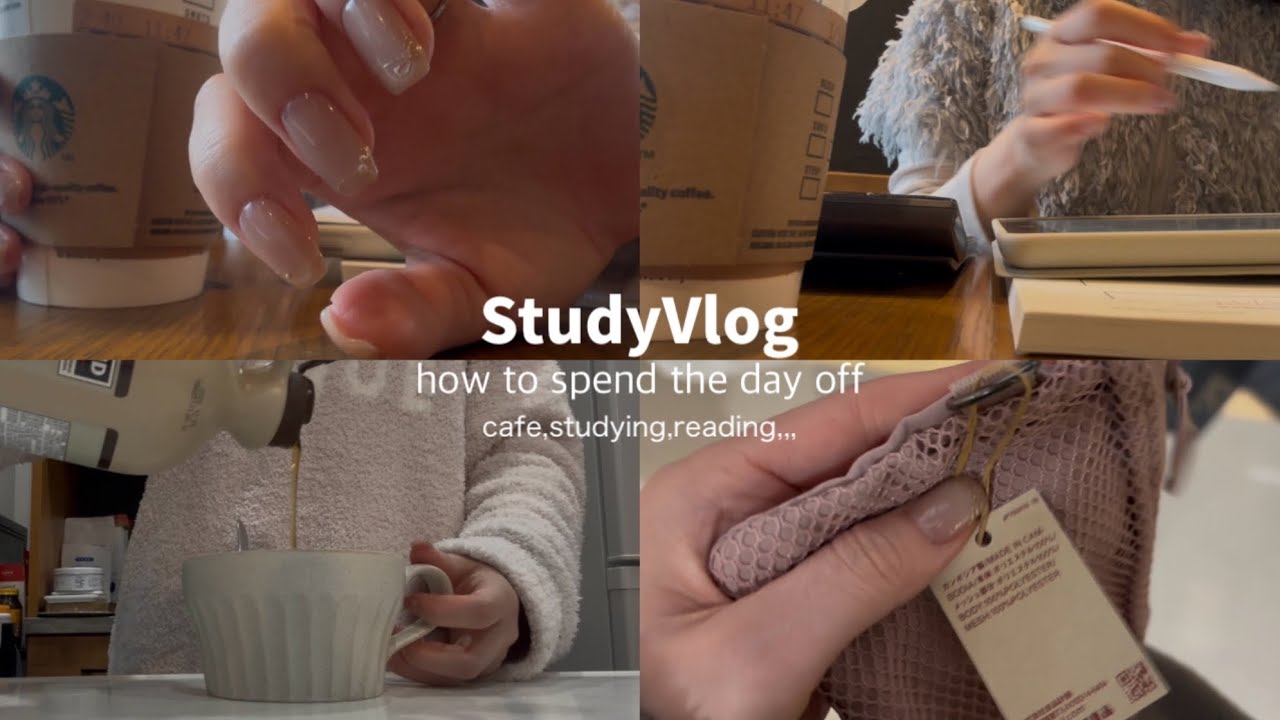 STUDY VLOG】国試受験生の休日ブイログ👩🏻‍💻,資格勉強vlog🤍,深夜のファミレスで読書🍨,a day in my life🌿