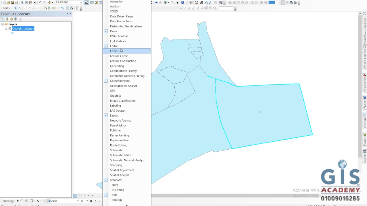 81  طريقة معالجة الفراغات gaps بين الاشكال المرسومة في برنامج ArcGIS