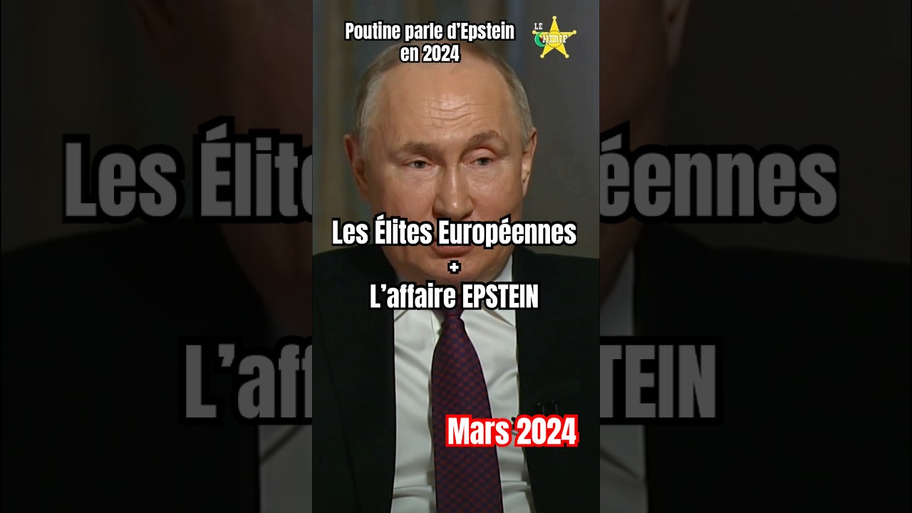 Poutine parle d&eacute;j&agrave; de l&rsquo;Affaire Epstein en Mars 2024 #poutine #epsteinfiles #epsteinlist #europe #fr