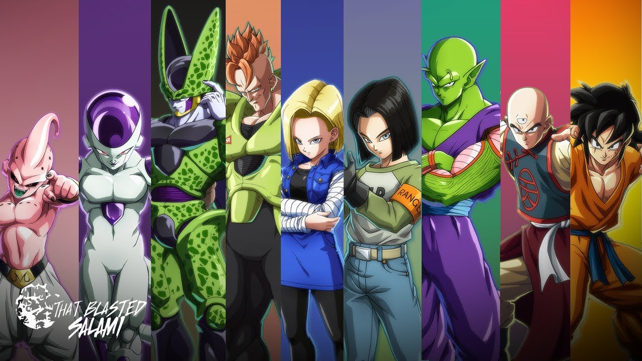 Dragon Ball FighterZ Character Overviews - Villains and Z-Fighters