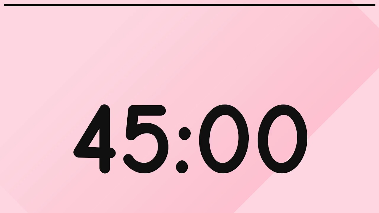 45 Minute Classroom Timer (Valentine’s Day) | Projector Friendly Countdown