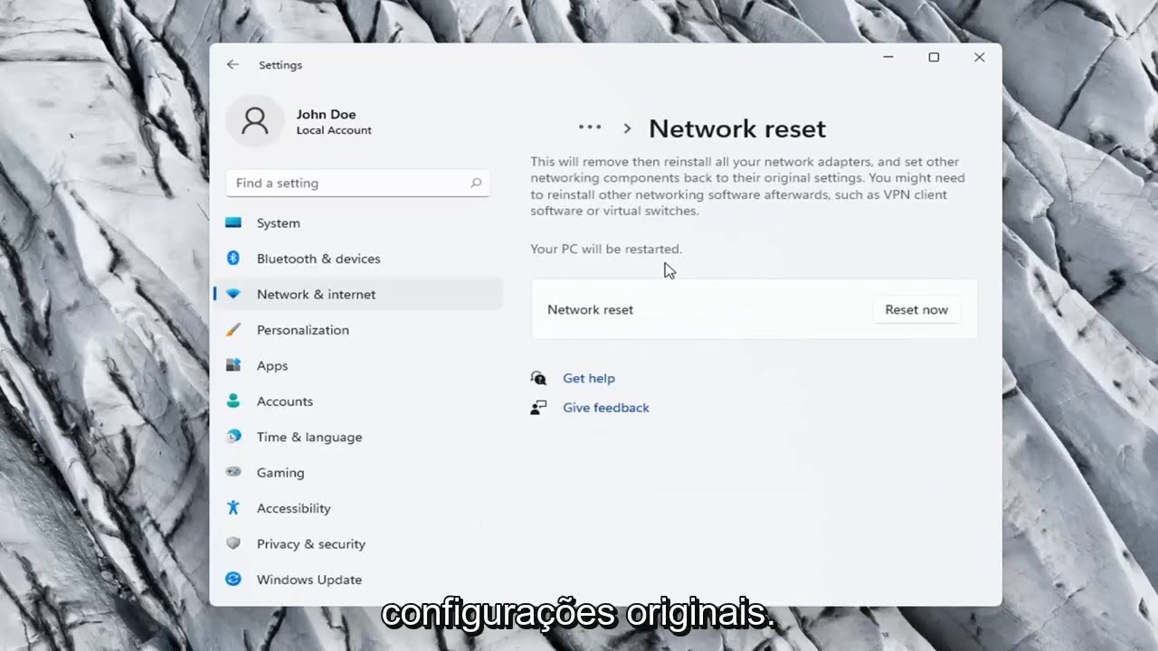 Como corrigir problemas com o adaptador de rede Windows 11