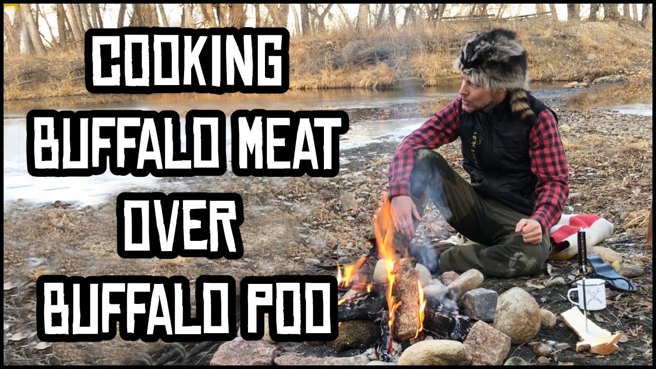 Cooking Buffalo Meat Over Buffalo Poo