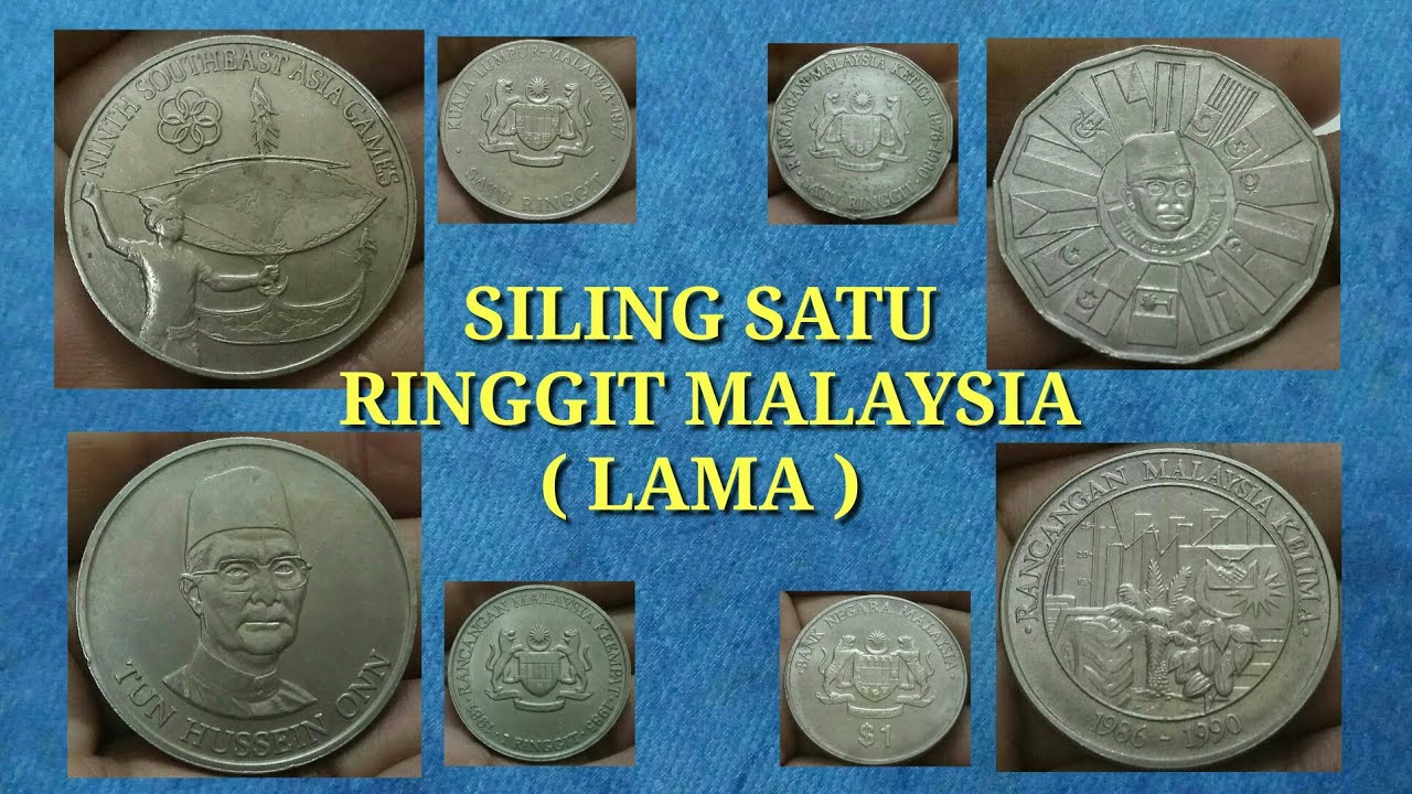 4 Siling lama Satu Ringgit Malaysia ¦ #silingsaturinggit #silinglama #oldcoin