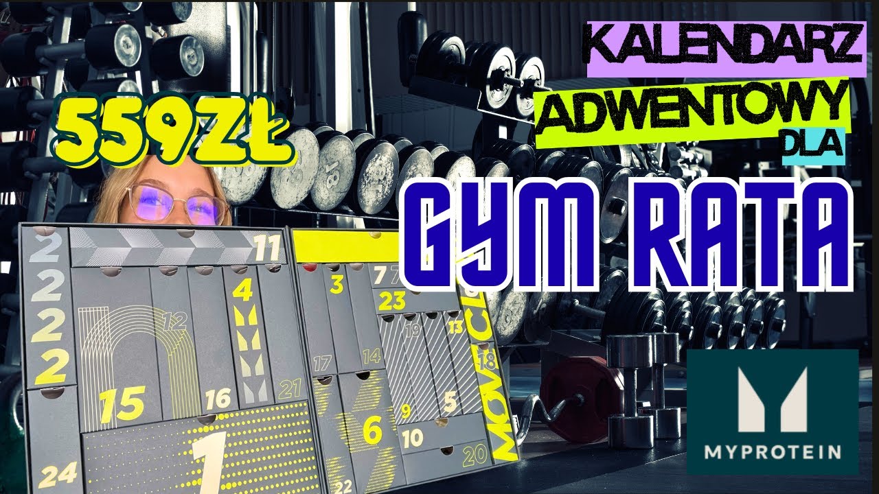 Najlepszy kalendarz dla FIT świrów?! 😱Białko zamiast czekoladek?! 🤯 Kalendarz adwentowy MyProtein🎄🍫