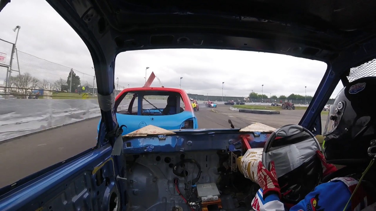 Albert Carter Racing, On board, Northampton Raceway, Junior bangers, Apr 2017