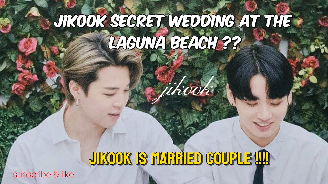 Jikook secret wedding at the Laguna beach ??..🫣#jimin #jungkook #jikook #laguna #bts 