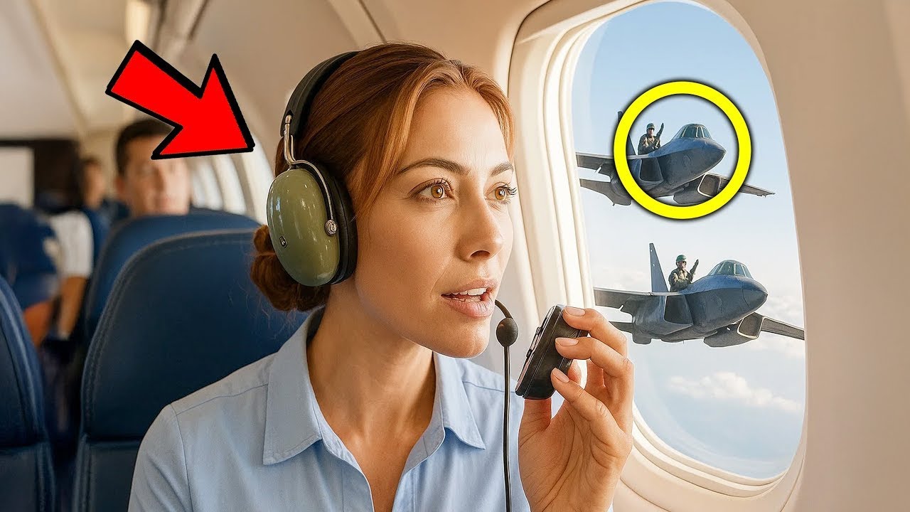 Elle n’était qu’une passagère du 13F jusqu’à ce que les pilotes de F-22 entendent son appel et salue