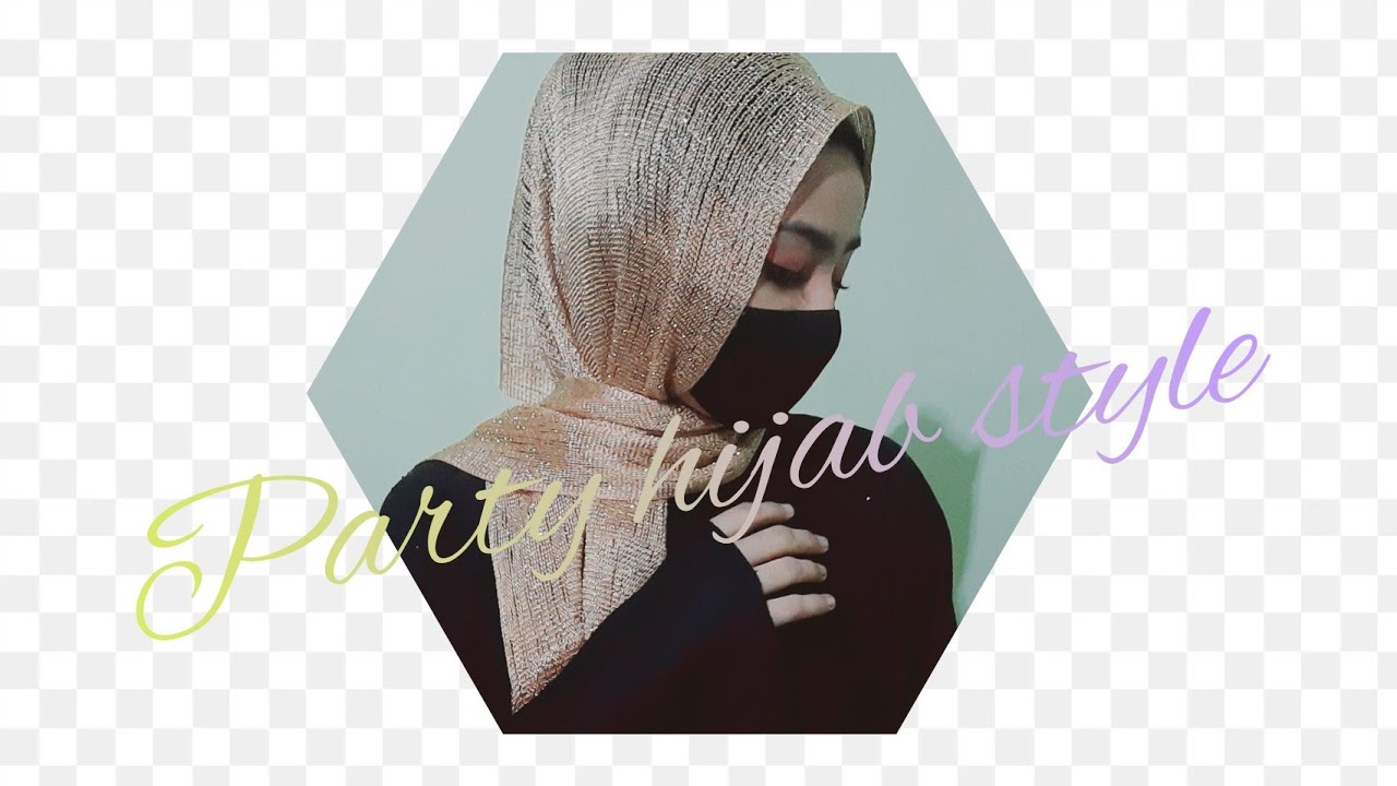 Simple party wear hijab style | 30 second Hijab Style | Niqab style