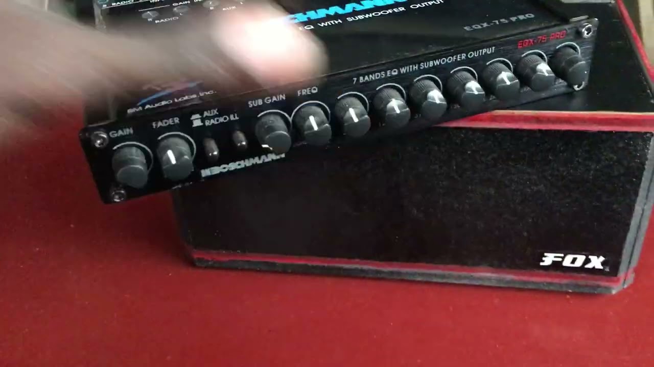 Amplifier + Boschmann Equalizer setup for home and indoor use.