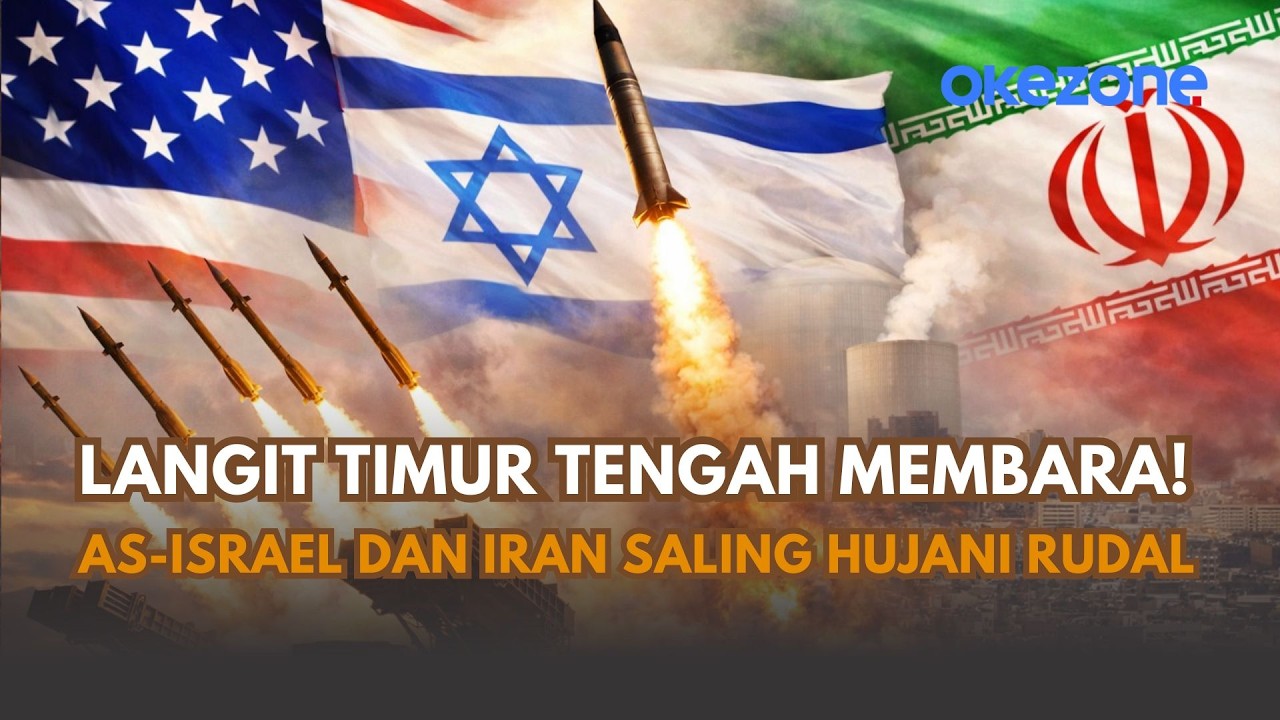 Langit Timur Tengah Membara! AS-Israel dan Iran Saling Hujani Rudal, Siapa yang Tumbang Lebih Dulu?