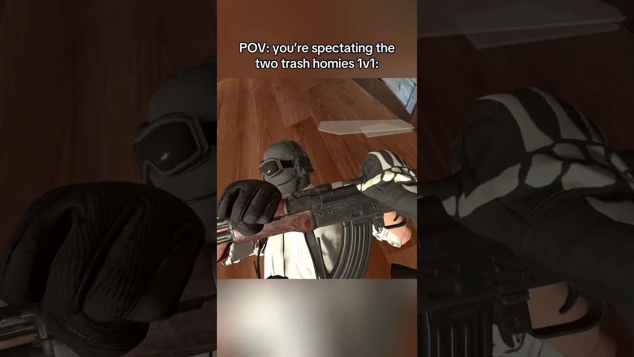 Most cinematic trash you&rsquo;ll ever see 😭 #bonelab #vr #quest #pov