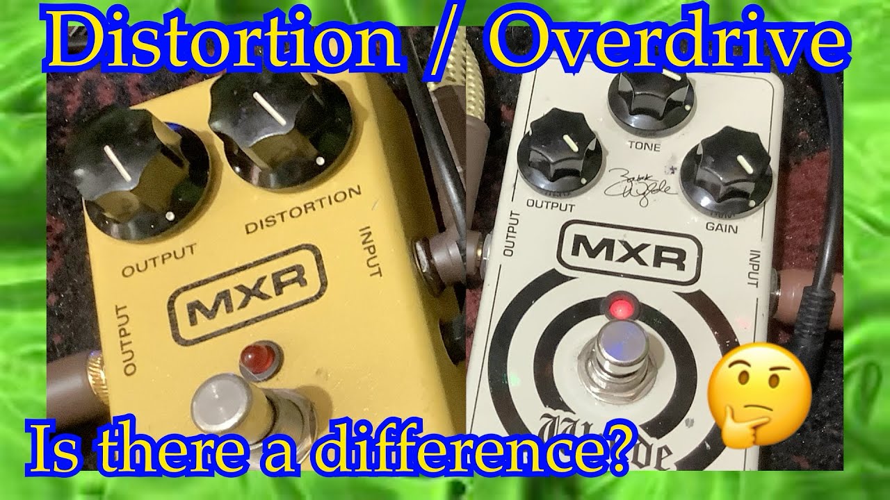 What is the difference between overdrive and distortion?