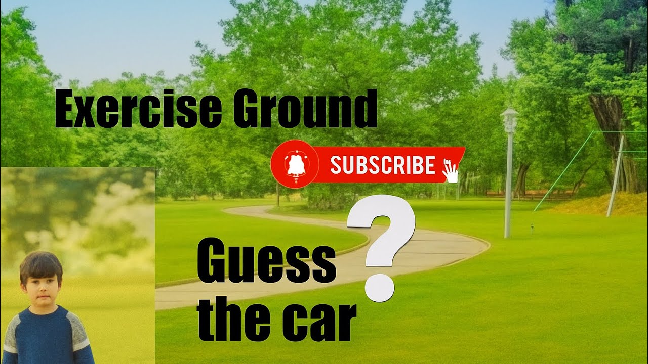 Exercise in ground 🏞️ guess the car which car it is 🚘