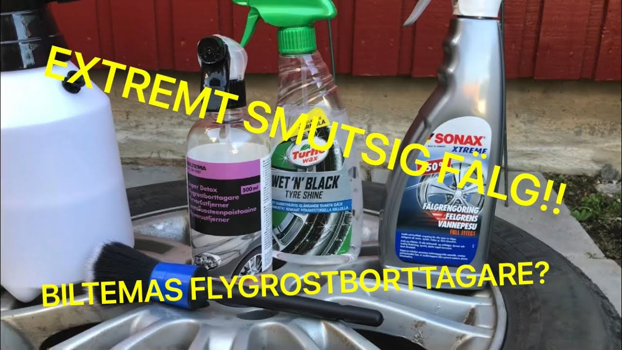 BILTEMAS FLYGROSTBORTTGARE VS SONAX FÄLGRENGÖRING