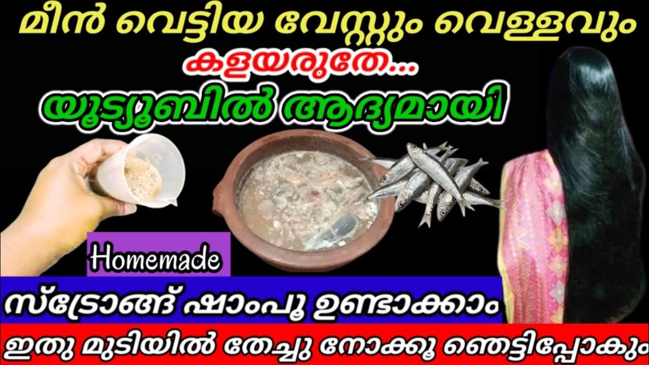 100% റിസൾട്ട് നിൽക്കുന്ന ഷാമ്പൂ ഉണ്ടാക്കാം ഈസിയായി/മീൻ വെട്ടിയ വേസ്റ്റ് വെള്ളം ശരിക്കും ഞെട്ടിച്ചു