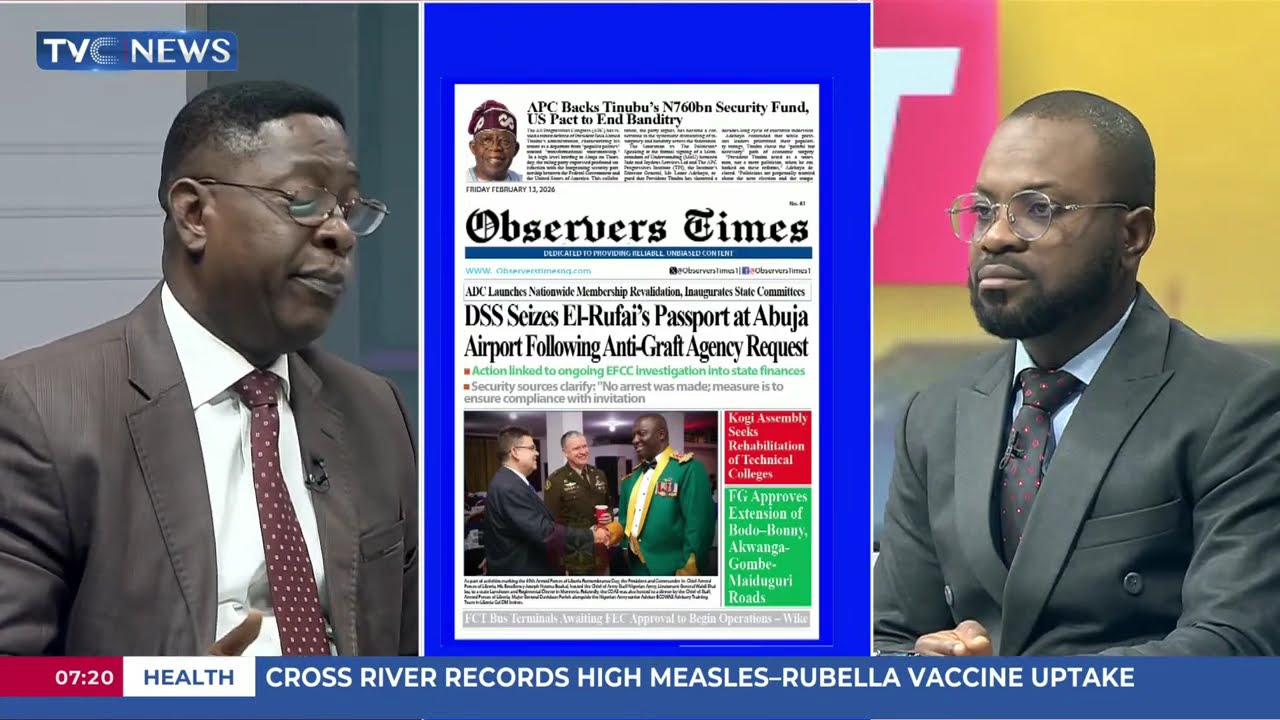 TVC Newspaper Review: Why INEC Can't Guarantee E-Transmission Of Results - Amupitan