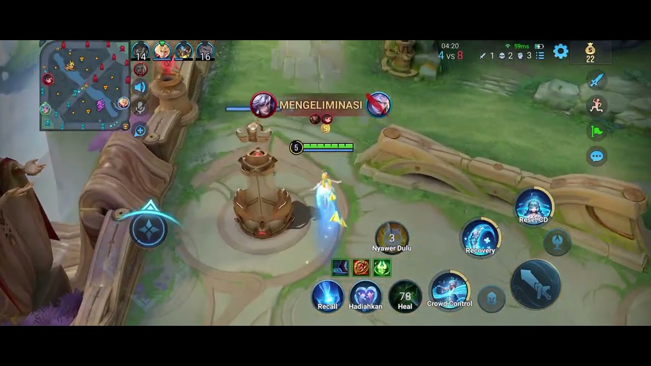 Honor of Kings gameplay — 【Ranked】 Ketika Anda berhadapan dengan orang duo, untung ada yang jago😭