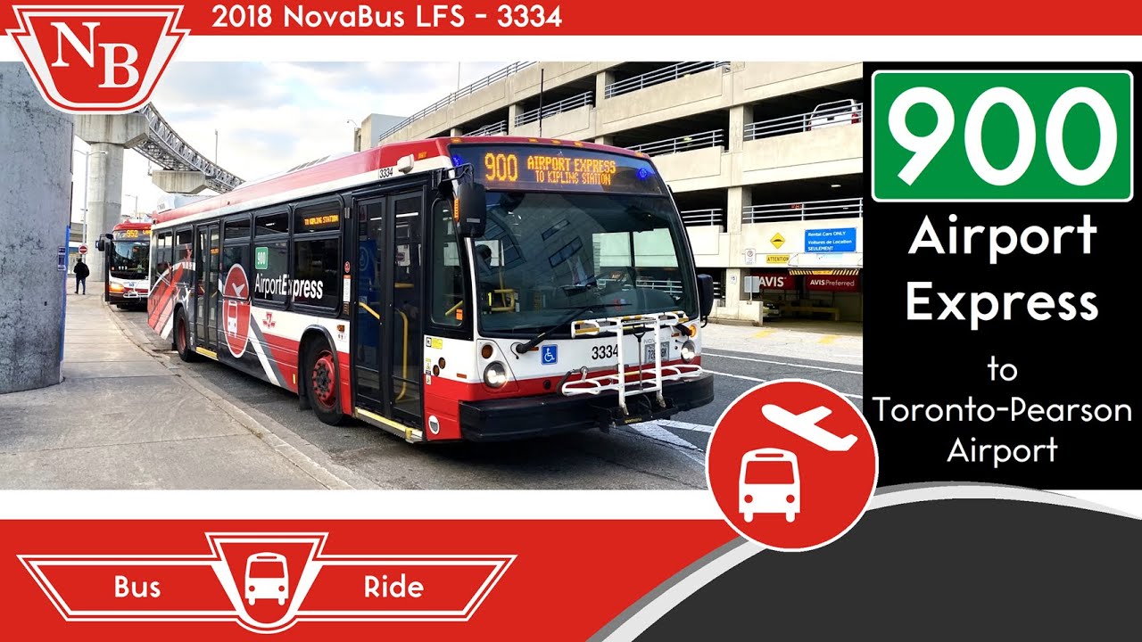 900 Airport Express to Pearson Airport | TTC 2018 NovaBus LFS - 3334