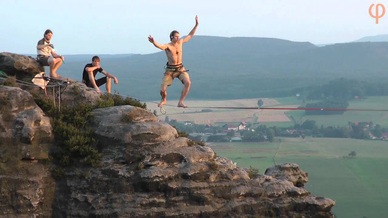 Highlining in Saxony with Landcruising