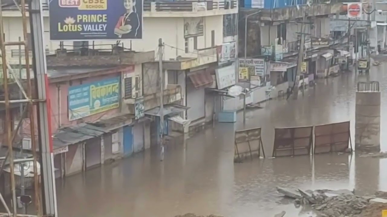 Heavy rain Sikar #rajasthan