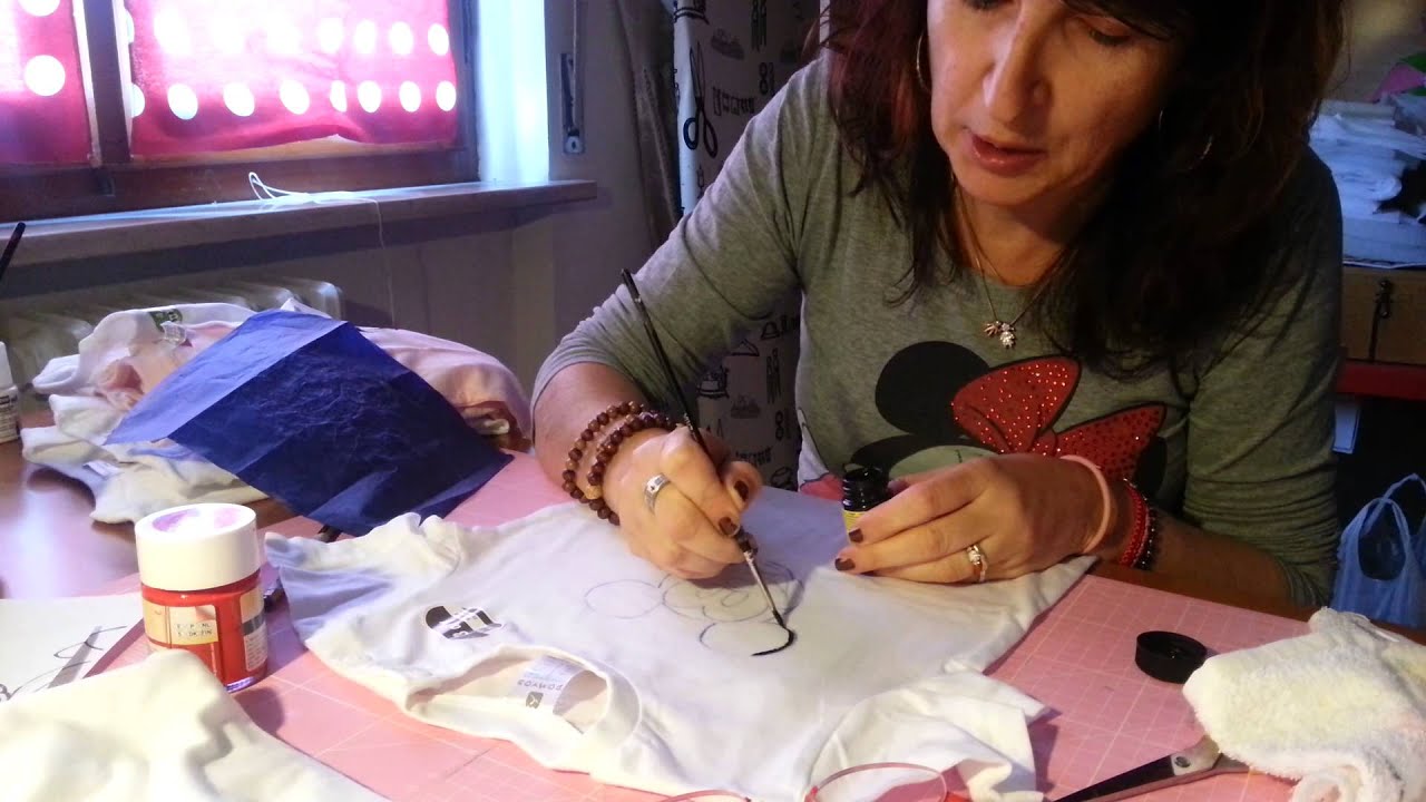 Piccolo tutorial di pittura su stoffa...