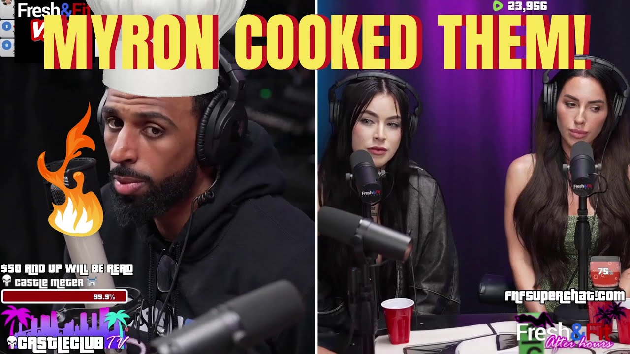 Myron cooks the panel!