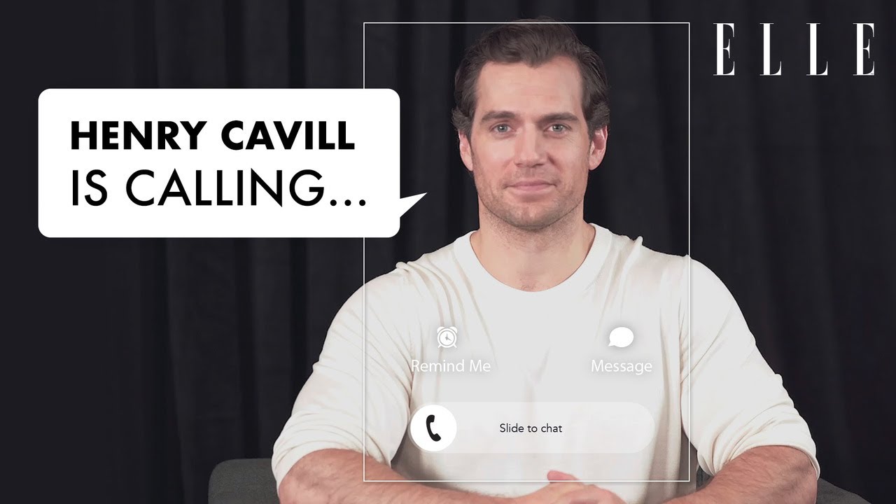 Henry Cavill 來電中 📞Henry Cavill Is Calling... | ELLE HK ELLE Video Chat ELLEfie