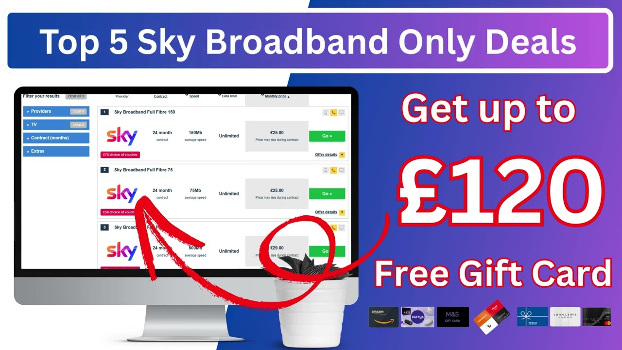 Top 5 Sky Broadband Deals