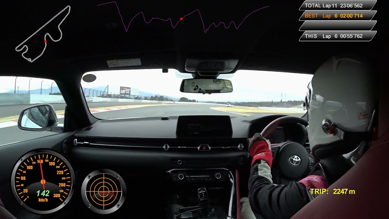 【TOYOTA GR Supra RZ】FSWアタック！BS RE71RSで2'00.714【富士スピードウェイ車載】