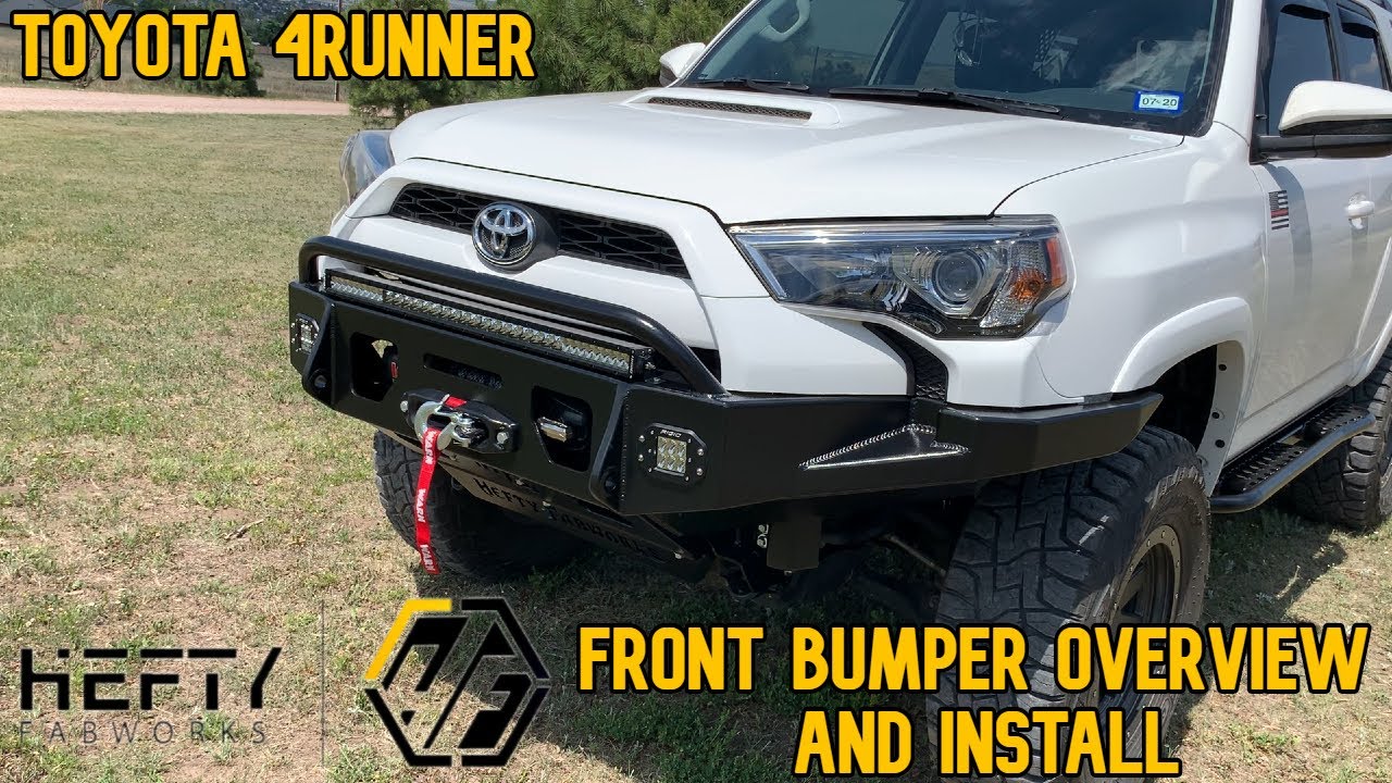 Обзор и установка переднего бампера Hefty Fabworks для Toyota 4Runner 5-го поколения.