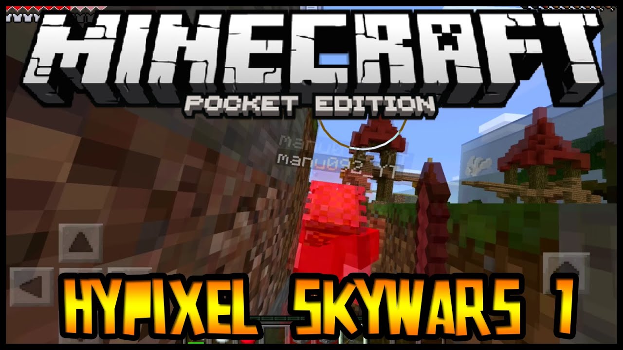 Minecraft Pocket Edition - WHERE'S THE IRON?! - SKYWARS EP.4 on HYPIXEL PE SERVER