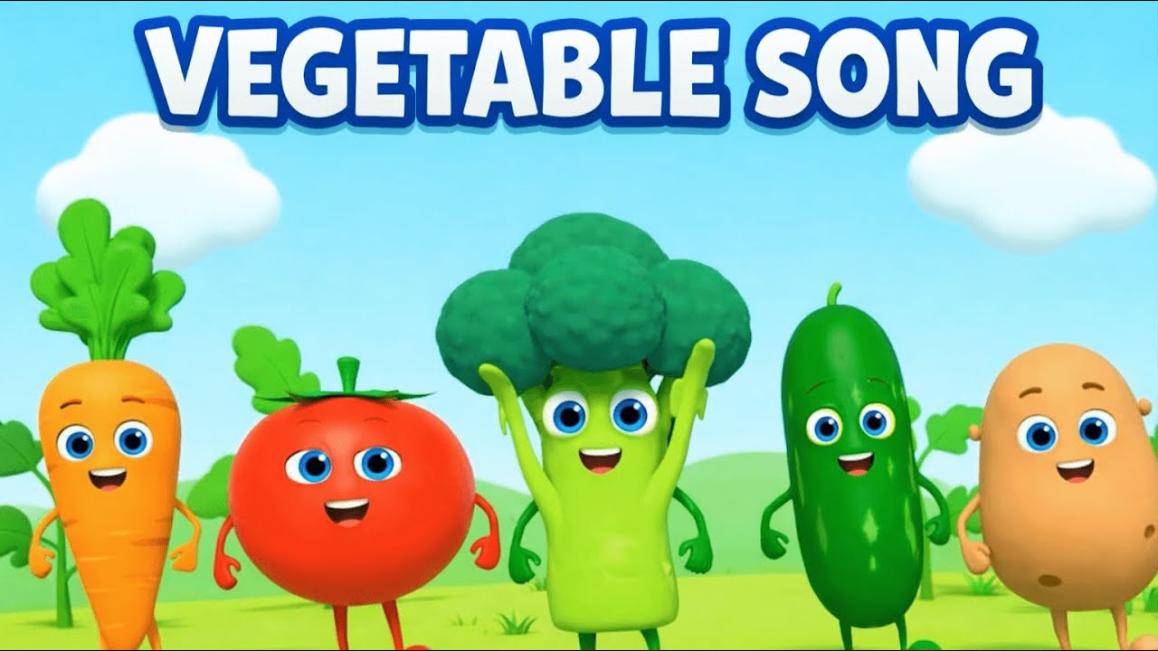 Vegetable Song 🥕🥦🥒🍅🥔 | Fun Learning Vegetables for Kids & Families