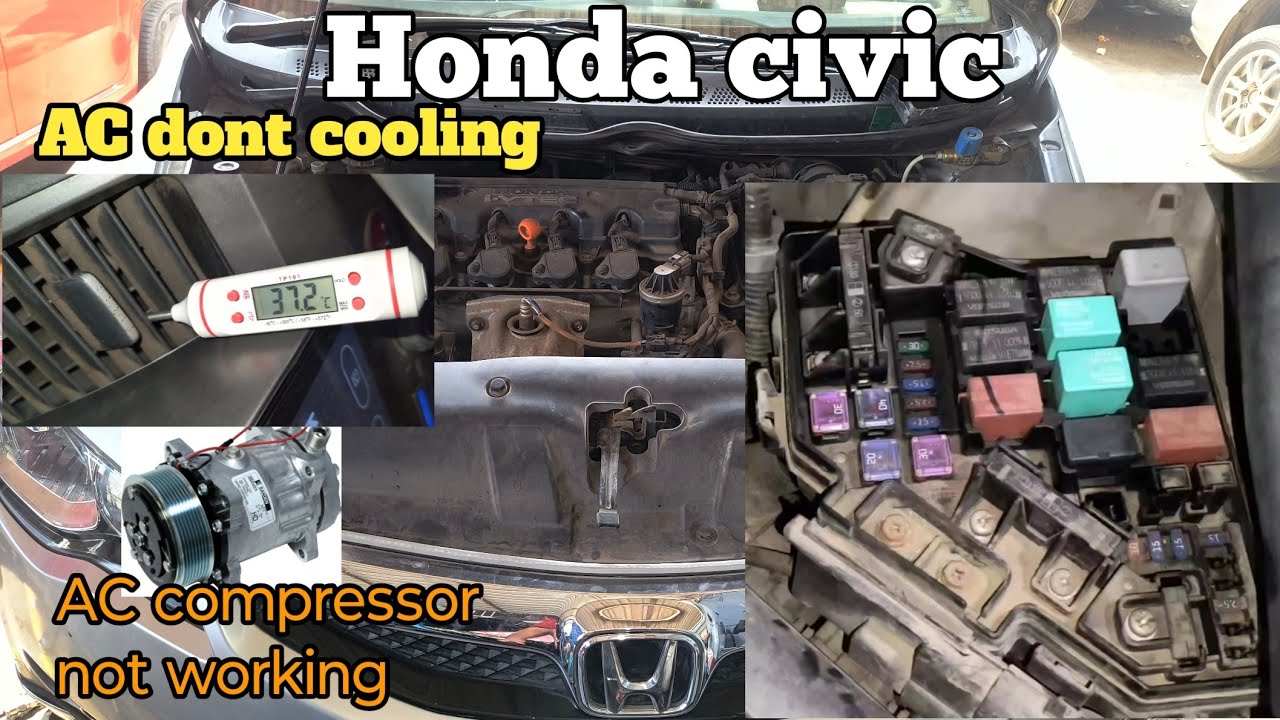 Honda civic AC not cooling | Honda civic AC compressor not working