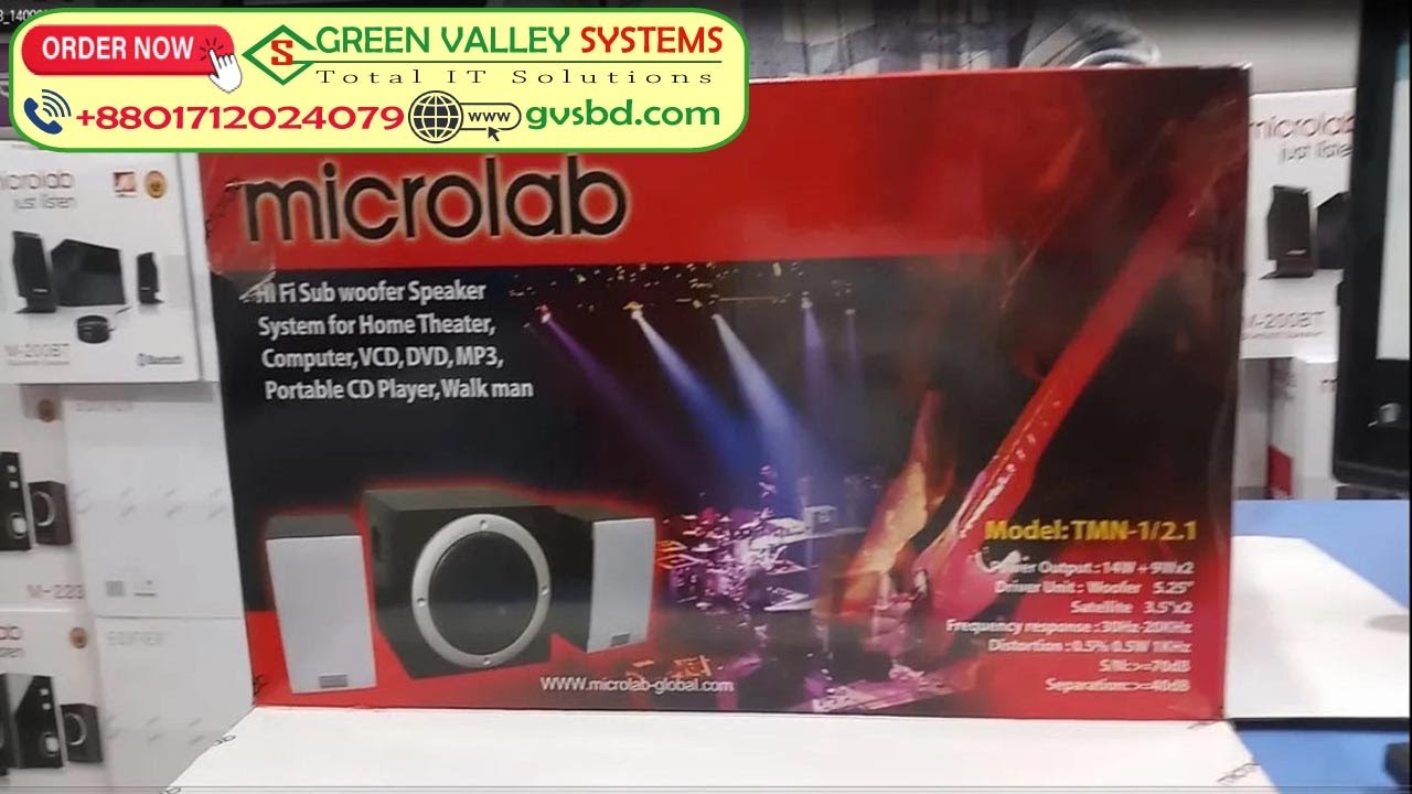 Microlab Speaker TMN1 2:1 Price in BD | Green Valley Systems - Total IT Solutions
