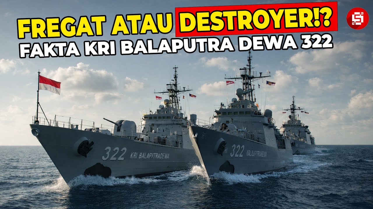 BUKAN FREGAT BIASA! Inilah Fakta KRI Balaputra Dewa 322, Kapal Perang Terbesar Buatan Indonesia!