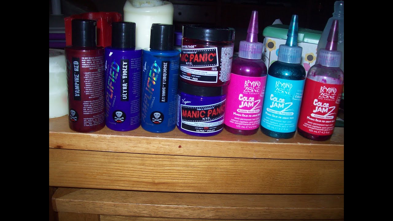 Hair Dye Talk (Manic panic, Beyond the zone Color Jamz.)