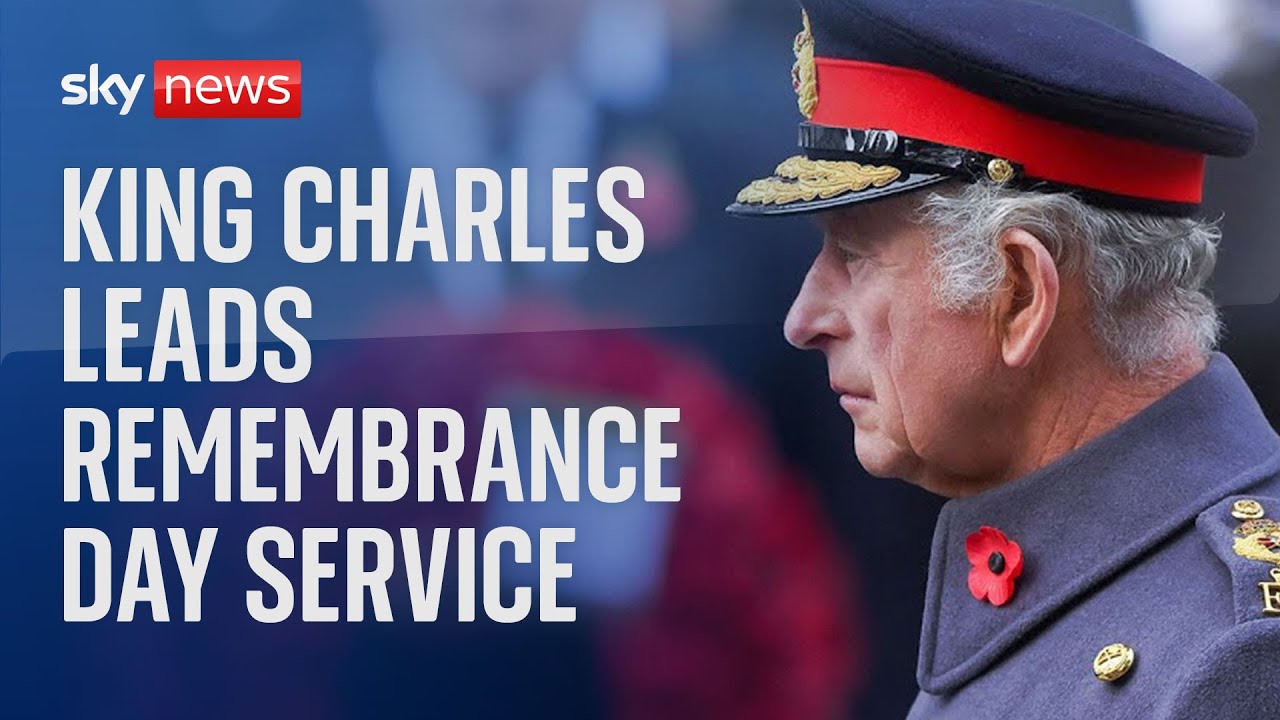 King Charles leads Remembrance Day service