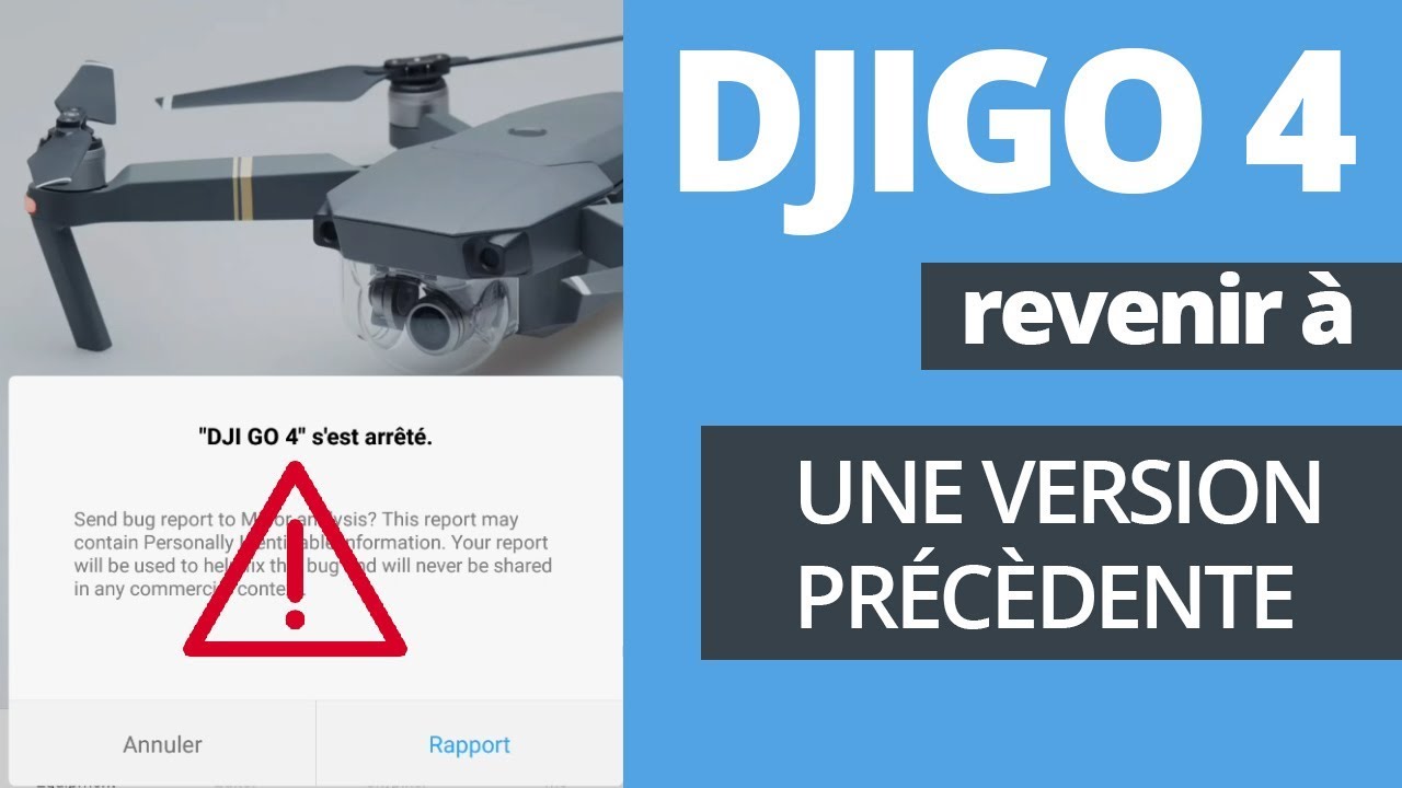 DJIGO 4 PLANTE ! VOICI COMMENT REPASSER EN VERSION PR&Eacute;C&Eacute;DENTE (ANDROID)