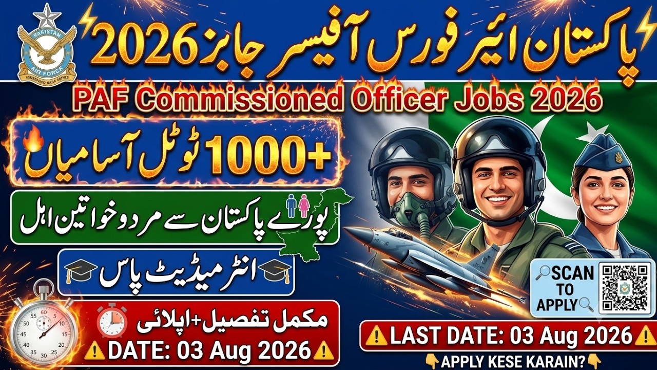 Join Pakistan Air Force 2026 - Full Guide to Become Commissioned Officer