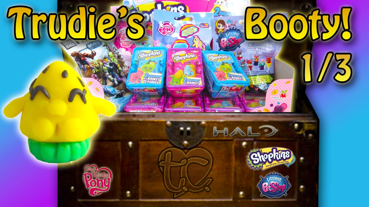 Shopkins! MLP! LPS! Halo! And a Play Doh Shopkin! Part 1/3!