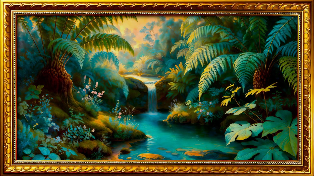 Vintage Oil Painting Frame TV Art 4K – Gold Frame | Relaxing Screensaver & Home Decor