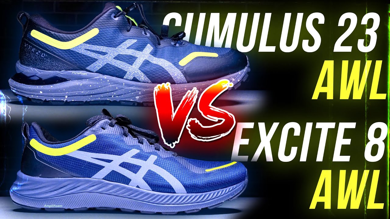 ASICS GEL-CUMULUS 23 AWL VS GEL-EXCITE 8 AWL. КРОССОВКИ НА ЗИМУ 2022. AWL или GORE-TEX?