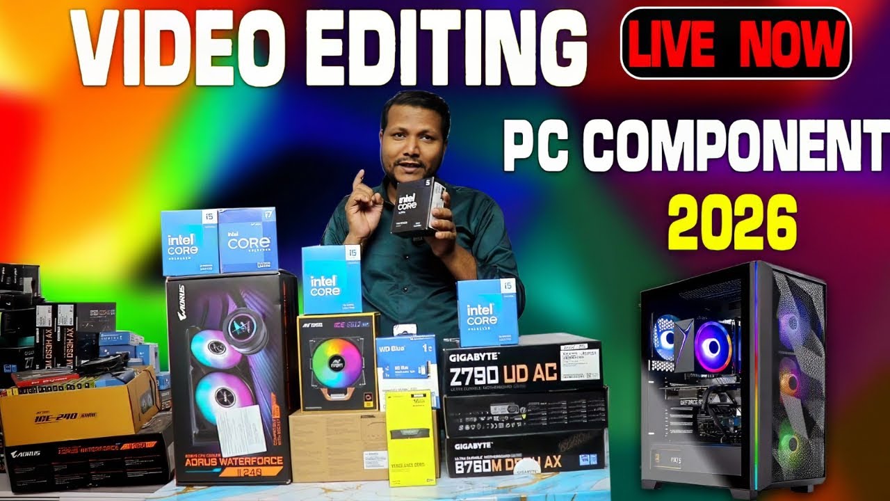 Pc Component price 2026 | video editing pc | wedding project | manoj mixing