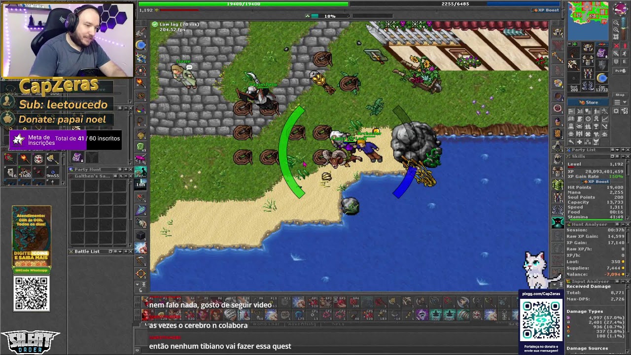 Sua noite começa aqui!!! - Live - Tibia - Boss e Hunt 17 de Março - EK/MS - Yonabra/Belobra