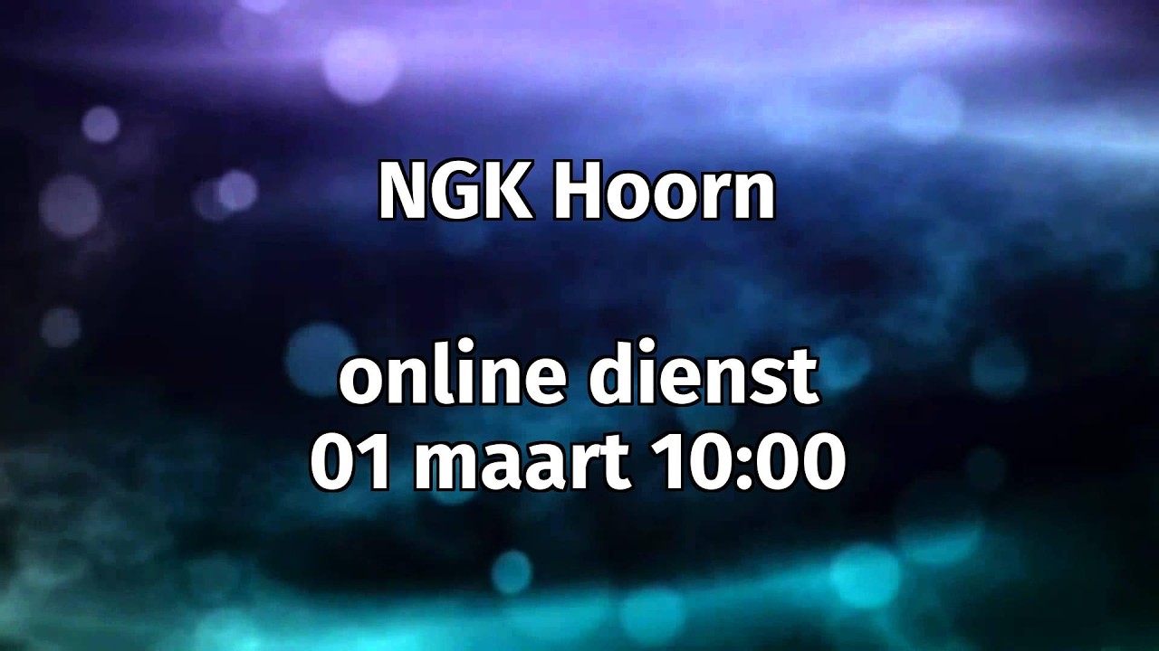 NGK Hoorn dienst 1 maart 2026